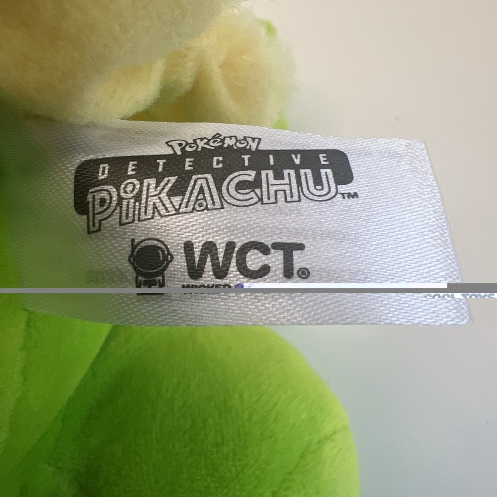 Detective Pikachu Pokemon Talking Stuffed Plush Pokémon WCT 2019 EUC - Picture 7 of 9